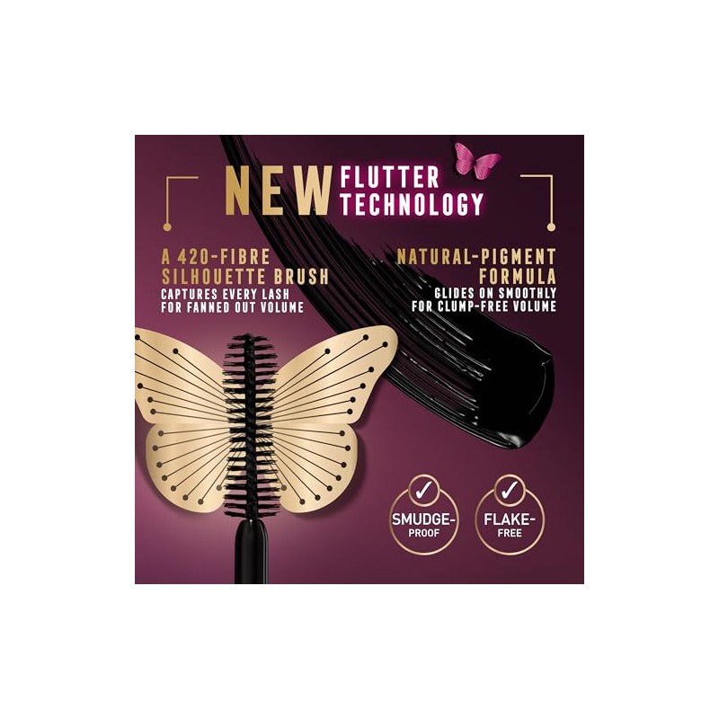 Max Factor Masterpiece Divine Lashes Mascara, Mascara for Fanned and