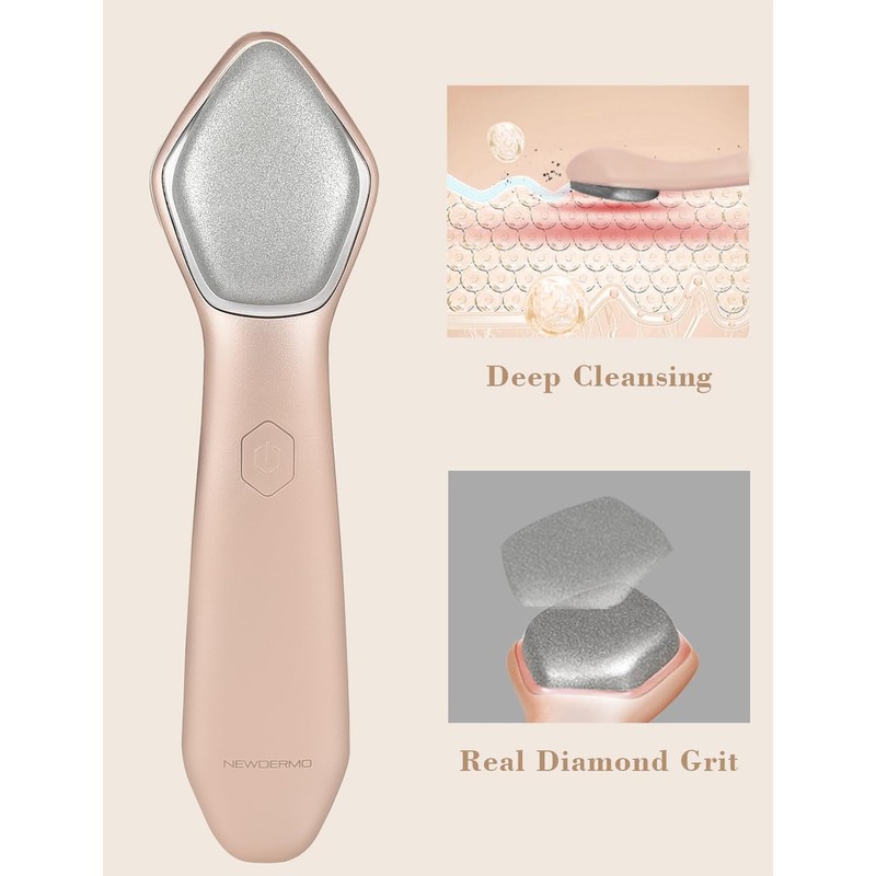 NEWDERMO Microdermabrasion Machine Pro, Large Diamond Electric Microdermabrasion Wand Tool