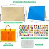 Foldable,Freestanding Felt Flannel Board Set for Toddlers,With 75 Felt Learning