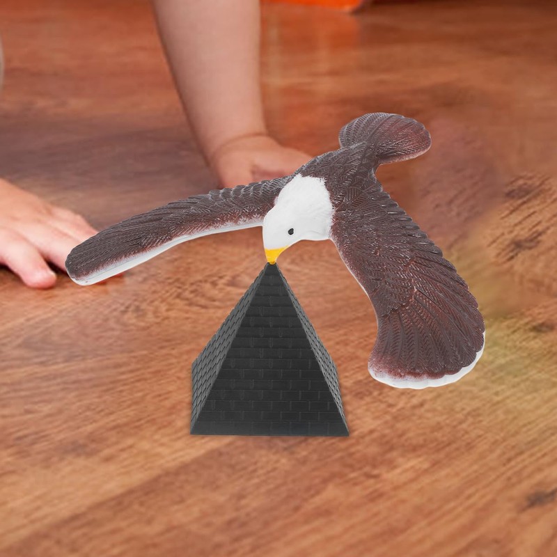 BESTonZON Balance Eagle Ornaments Plastic Balancing Eagle Tabletop Balance Bird