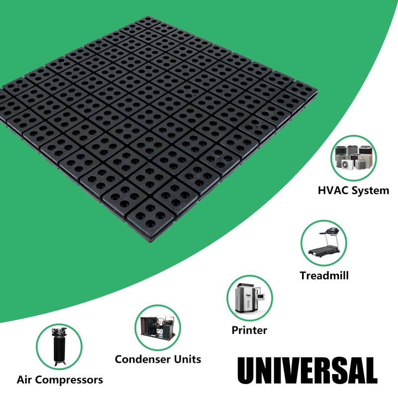 Forestchill Rubber Anti Vibration Pad, 18" x 18" x 3/4"