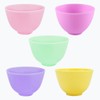 Rowcay 3.3-Inch Silicone Facial Mask Mixing Bowl Set | Multi-Colored