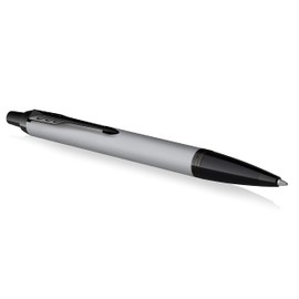 Parker IM Ballpoint Pen | Matte Grey with Black Trim | Medium Point with Blue Ink Refill | Gift Box