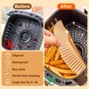 Backpapier für heißluftfritteuse, airfryer backpapier 20-24 cm Lebensmittelqualität BPA-frei Einweg