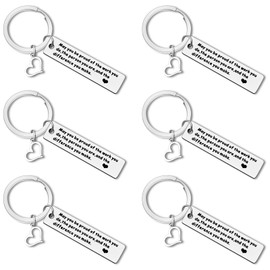 6Pcs Thank You Keychain Appreciation Gifts You Make A Difference Keychain Thank You Jewelry for Volunteer Employee Social Worker Mentor Teacher Inspirational Gift for Nurse Doctor Coworker Leaving