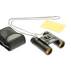 SE 8x Black Binoculars with Ruby-Coated 13/16" Dia. Lens, Lanyard and Case - BC2822R