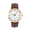 sourcing map Leather Watch Band 16mm Embossed Pattern Cowhide Watch