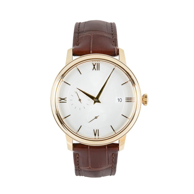 sourcing map Leather Watch Band 16mm Embossed Pattern Cowhide Watch