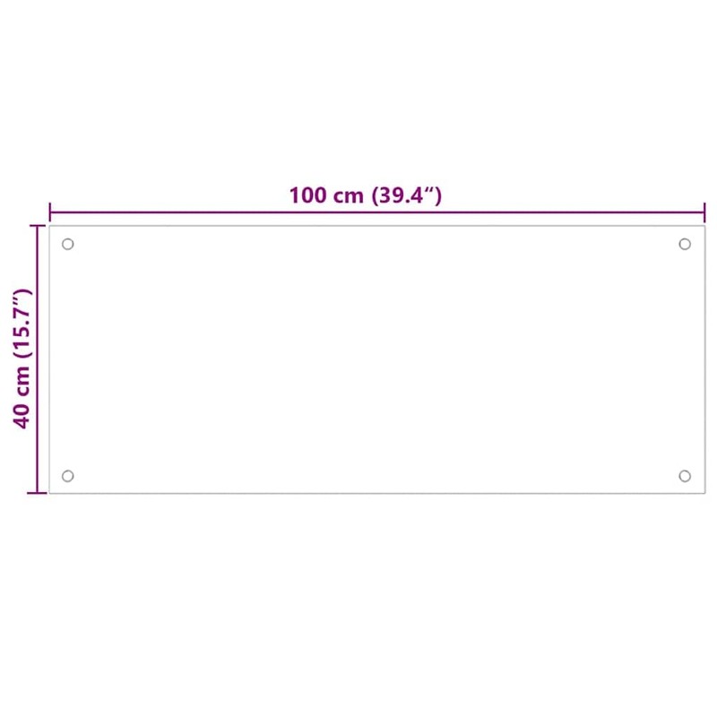vidaXL Kitchen Backsplash, Kitchen Wall Tile Panel, Kitchen Sink Splash