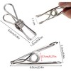 Skroad Clothespins, Rust-proof Stainless Steel Windproof Clothespins 48 Pack, Strong