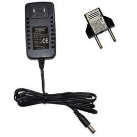 HQRP Battery Charger Compatible with Bissell 1600689 160-0689 2031612 203-1612 YLS0041-T160013 fits 75Q3 Series 75Q32 75Q3T Lift-Off Stick Vac Vacuum AC Adapter Power Supply + Euro Plug Adapter