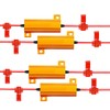 ZONETECH 50W 6Ohm LED Load Resistors - 4-Pieces Premium Quality