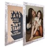 Frametory, 16x20 Poster Frame White Distressed Grain Style Frames for