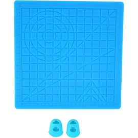 Tapete de Diseño 3D, Silicona Gruesa de Primera Calidad, Regla de Escala Transparente, Figuras de Dibujo, Tapones para los Dedos, para Niños y Amantes de las Impresoras
