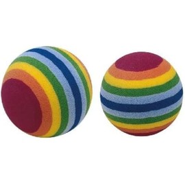 Adapt Avenue Cat Balls with Rainbow Design, Interactive Pet Toys