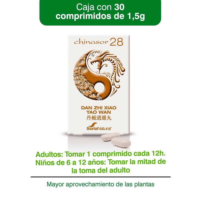 Soria Natural Chinasor 28-30 Tablets