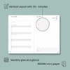 POPRUN 2025-2026 Daily Planner One Page Per Day (A5 5.5"