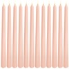 12 Pack 10 inch Soft Peach Taper Candles, Unscented Dripless