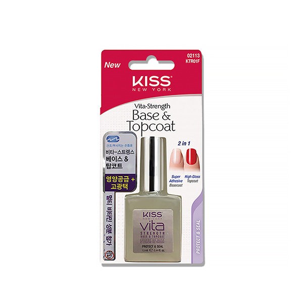Kiss New York Vita-Strength Base &amp; Top Coat 13ml /