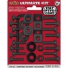 Cruiser Accessories 81550 License Plate Ultimate Kit Locking Fasteners, Black
