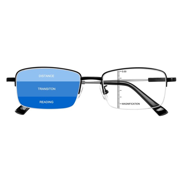 Progressive Multifocus Reading Glasses Blue Light Blocking Computer Readers