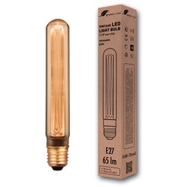 greenandco Dimmable Vintage Design LED Bulb for Mood Lighting | E27 T30 | Amber | 2.3W 65lm | 1800K Extra Warm White | 320° | 230V | Flicker-Free | Edison Bulb