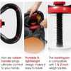 Yes4All LDN6 Adjustable Kettlebell Handle, Weight Plate Converter, Red