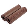MAGT Bicycle Grips, 1 Pair Faux Leather Bicycle Handlebar Grips