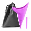 Portable Female Urinal for Outdoor Travel – Reusable Silicone Pee