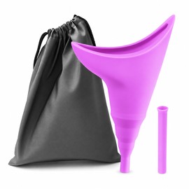 Portable Female Urinal for Outdoor Travel – Reusable Silicone Pee Funnel for Camping, Hiking and Road Trips