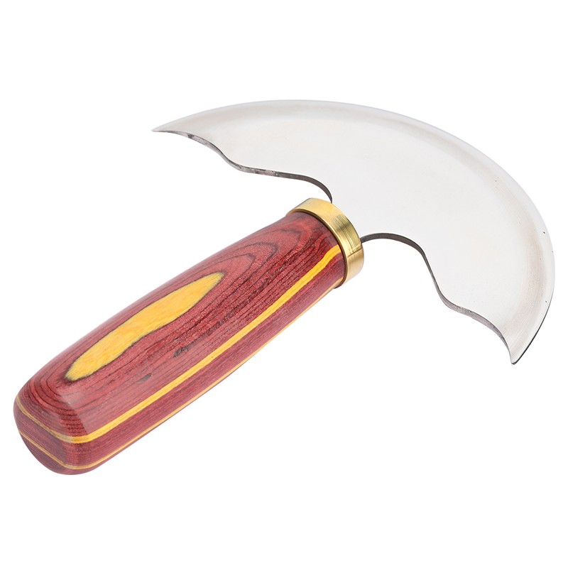 Leather Knife Cutting Trimming Tool Round Shape Imported Steel DIY