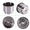 Cup Holder, 2Pcs Stainless Steel Drop-in Cup Drink Bottle Holder