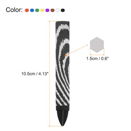 PATIKIL Lumber Marking Crayons, 24 Pack 4.1"x0.6" Hex Wax Tire Marker Drawing Crayons for Wood, Glass, Ceramics, Cartons, Cloth, Stone, Multicolored