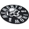 "Memento Mori" Skull Patch Latin Fabric Applique Embroidered Sticker with