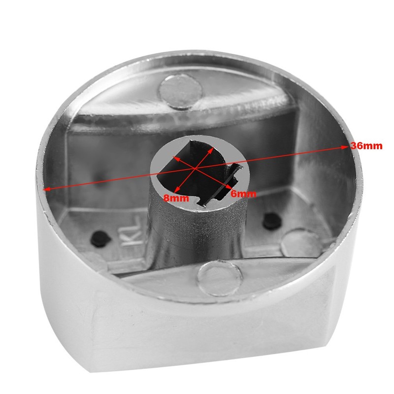 Control Knobs Replacement, 2pcs Universal Stove Rotary Knobs Metal Knob