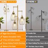 Dimmable Industrial Floor Lamps for Living Room, Gold Tree Standing