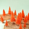 8 Pcs Artificial Mini Christmas Trees, Miniature Pine Trees Sisal