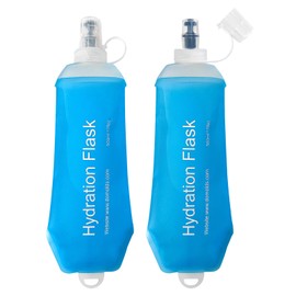 CXWLJL - Botella de agua suave de 500 ml para correr, senderismo, viajes, ciclismo y escalada, color azul