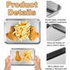 Dyrfolm 6 Pcs Baking Sheet Stainless Steel, 8''L x 5''W