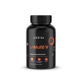 Looma L-Multiv Multivitamnico Completo Natural para Hombres y Mujeres 90 Capletas Energa, Defensas y Bienestar Diario                                 