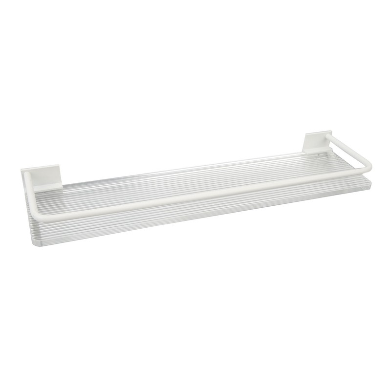 Shower Caddy Wall Mount Organizer Shelves Aluminium Cream Style Large