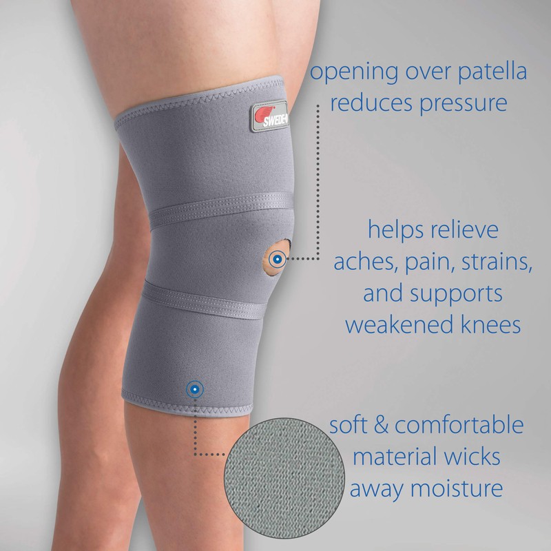 Swede-O Thermal Vent Open Patella Knee Sleeve - Small