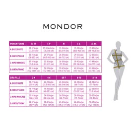 Mondor 3301 Light Tan Bamboo Footed Ice Skating Tights 6-8