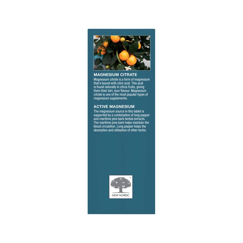 New Nordic Active Magnesium Citrate 750mg 60t