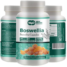 WAY 4 ORGANIC W4O Boswellia Capsules 500mg 180 Capsules 90 Days Servings (Pack of 1)