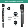 MicrocQueen Professional UHF Wireless Microphone System, Dual Channel 530–580MHz with