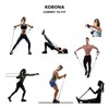 KOBONA Exercise Resistance Bands Set - 5 Workout Bands Stackable