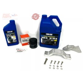 YAMAHA OEM F150 Outboard Oil Change Kit 4M Filter & Trim Tab Anode Kit 69J-13440