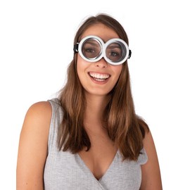 P'TIT CLOWN Fantasy Glasses - Funny Party Glasses - Adult - Perfect for Costume, Carnival, Cosplay, Cocktail Evening Tropical Party - Plastic (Yellow Man Glasses)