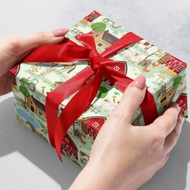 Jillson Roberts Gift Wrap, Farm Life, Half Ream 417 feet x 24 inches
